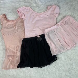Danskin Now and More Than Magic girls leotard and skirt size 4/5